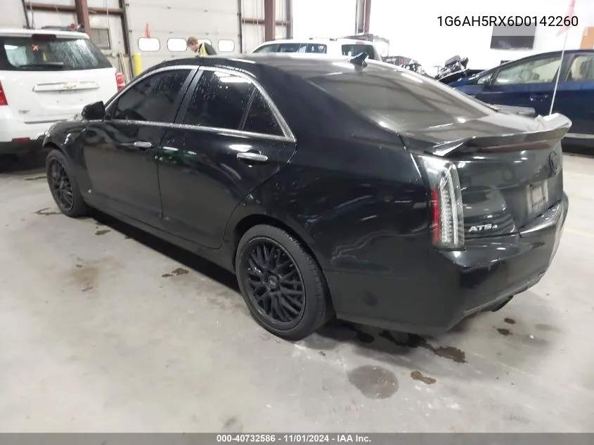 1G6AH5RX6D0142260 2013 Cadillac Ats Luxury