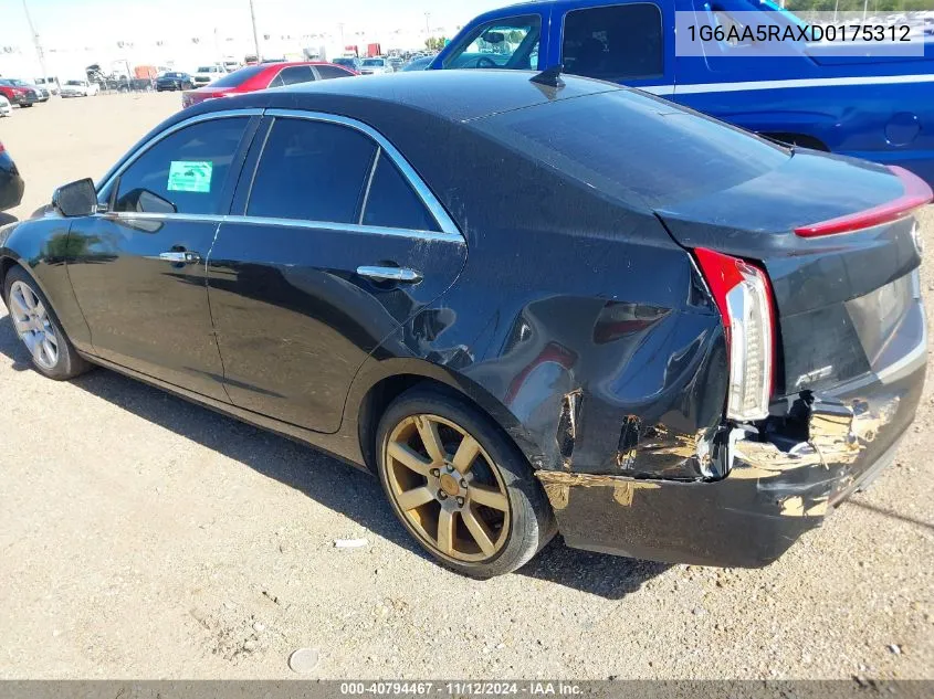 2013 Cadillac Ats Standard VIN: 1G6AA5RAXD0175312 Lot: 40794467