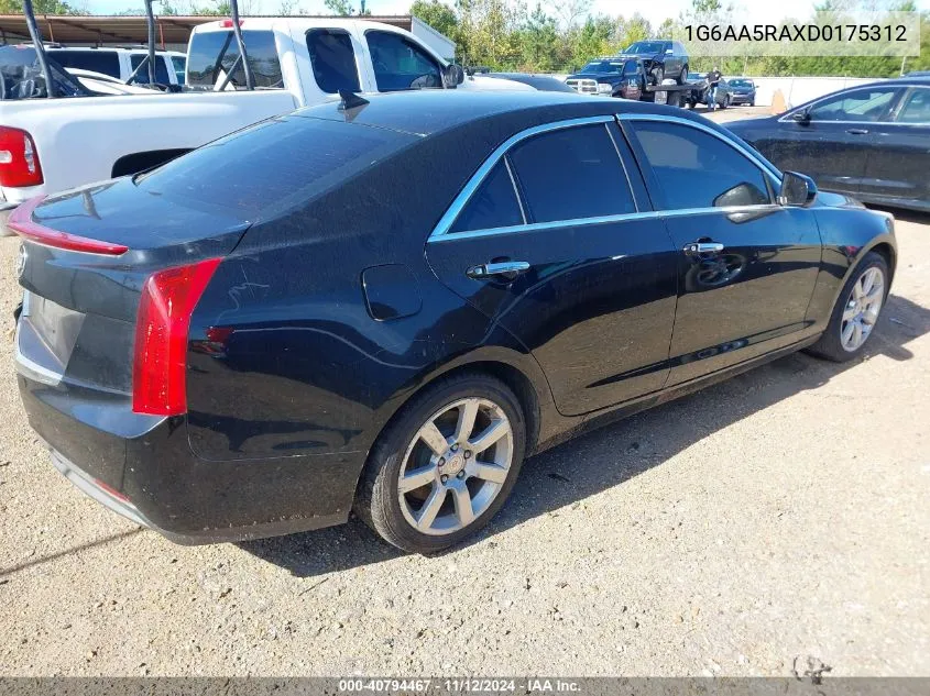 2013 Cadillac Ats Standard VIN: 1G6AA5RAXD0175312 Lot: 40794467