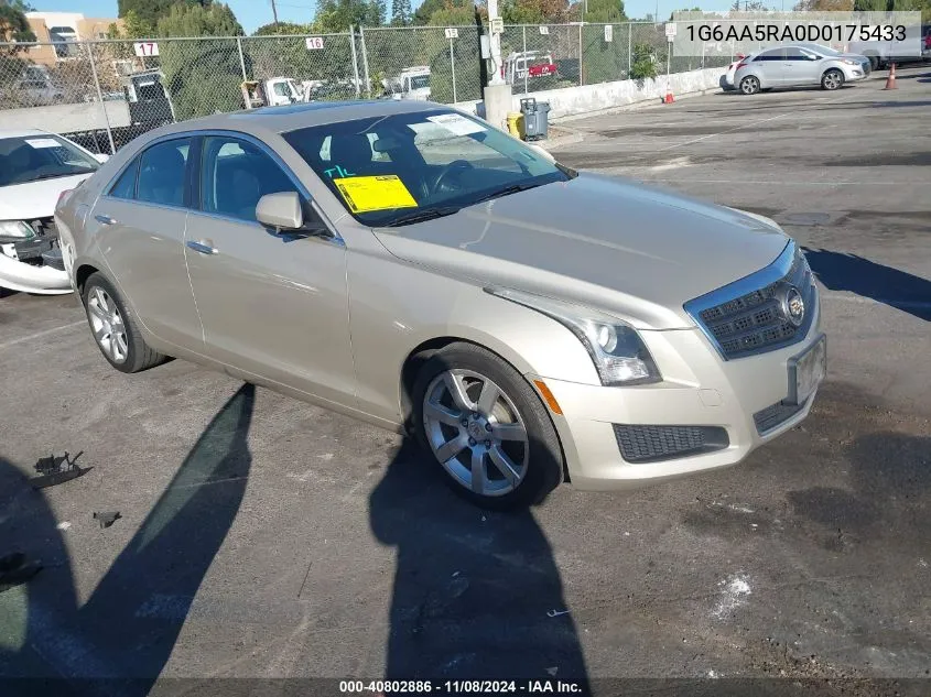 2013 Cadillac Ats Standard VIN: 1G6AA5RA0D0175433 Lot: 40802886