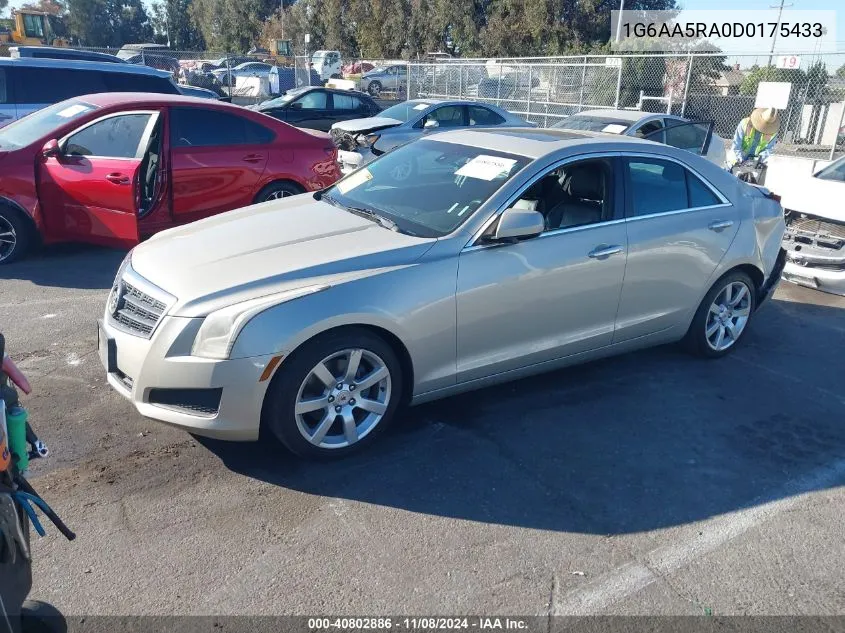 2013 Cadillac Ats Standard VIN: 1G6AA5RA0D0175433 Lot: 40802886