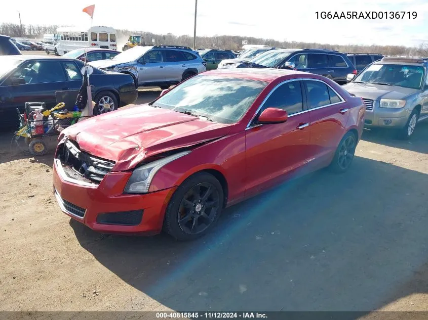 2013 Cadillac Ats Standard VIN: 1G6AA5RAXD0136719 Lot: 40815845