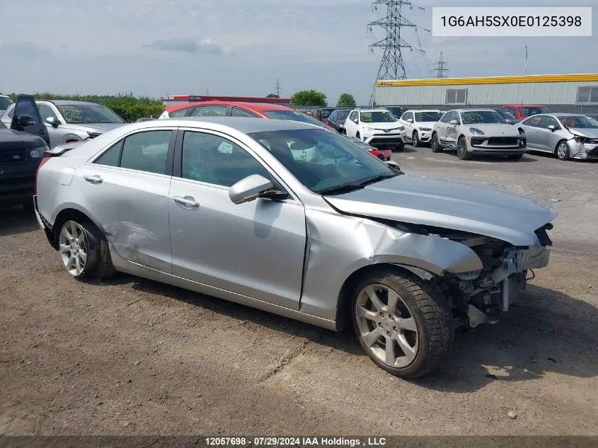 2014 Cadillac Ats VIN: 1G6AH5SX0E0125398 Lot: 12057698