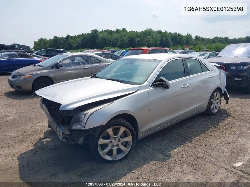 2014 Cadillac Ats VIN: 1G6AH5SX0E0125398 Lot: 12057698