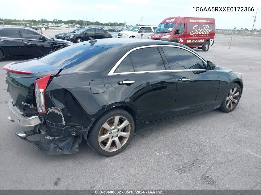 2014 Cadillac Ats Standard VIN: 1G6AA5RXXE0172366 Lot: 39400832