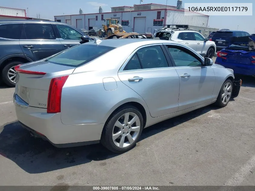 2014 Cadillac Ats Standard VIN: 1G6AA5RX0E0117179 Lot: 39807805