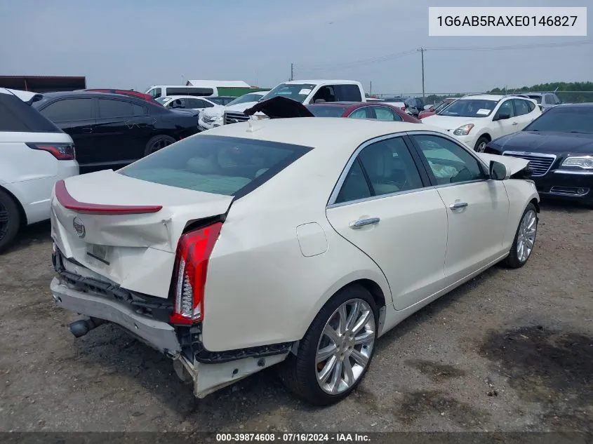 1G6AB5RAXE0146827 2014 Cadillac Ats Luxury