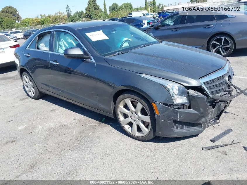 2014 Cadillac Ats Standard VIN: 1G6AA5RX8E0166792 Lot: 40021922