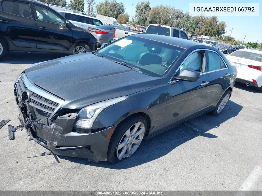 2014 Cadillac Ats Standard VIN: 1G6AA5RX8E0166792 Lot: 40021922