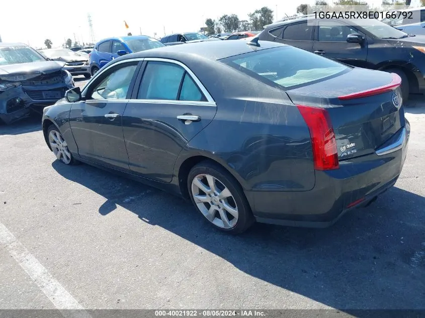 2014 Cadillac Ats Standard VIN: 1G6AA5RX8E0166792 Lot: 40021922