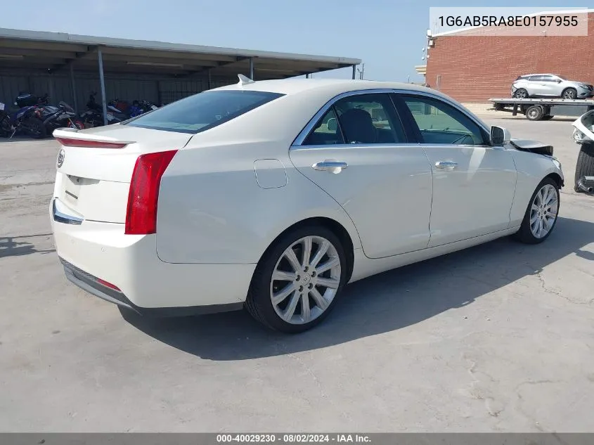 2014 Cadillac Ats Luxury VIN: 1G6AB5RA8E0157955 Lot: 40029230