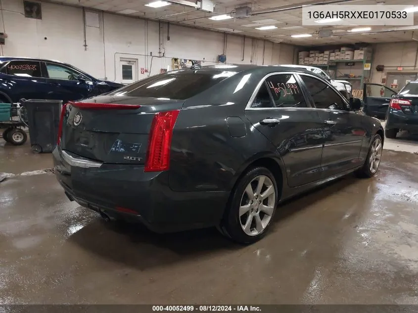 1G6AH5RXXE0170533 2014 Cadillac Ats Luxury