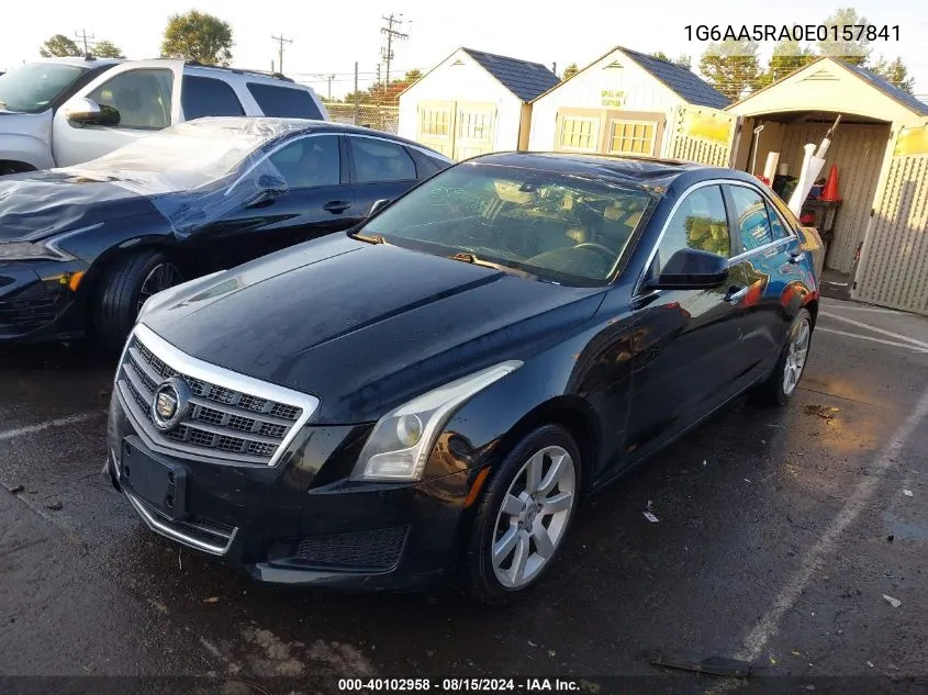 2014 Cadillac Ats Standard VIN: 1G6AA5RA0E0157841 Lot: 40102958