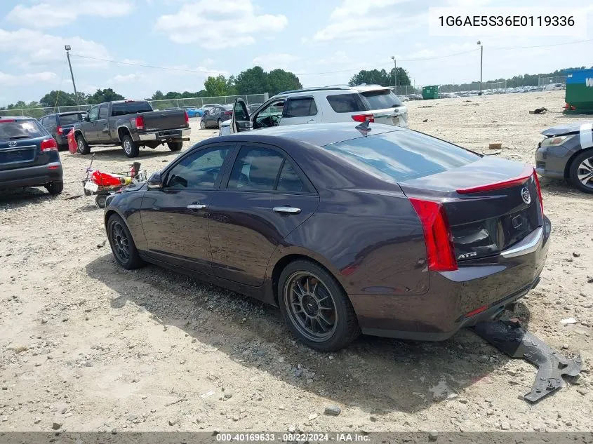 2014 Cadillac Ats Premium VIN: 1G6AE5S36E0119336 Lot: 40169633