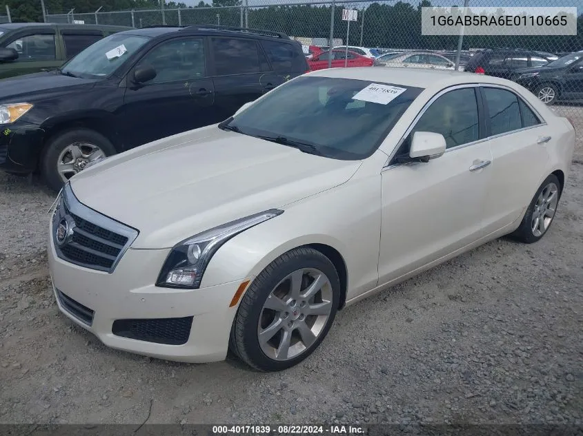 1G6AB5RA6E0110665 2014 Cadillac Ats Luxury