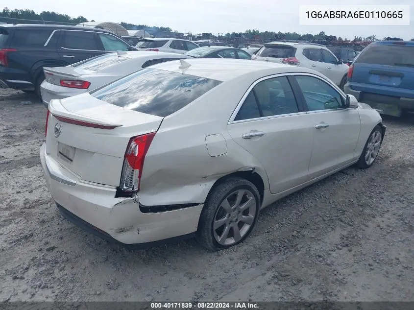 2014 Cadillac Ats Luxury VIN: 1G6AB5RA6E0110665 Lot: 40171839