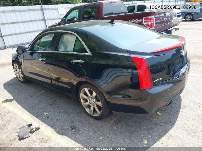 2014 Cadillac Ats Luxury VIN: 1G6AB5RX9E0189950 Lot: 40180734