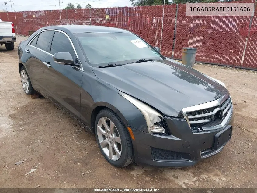 1G6AB5RA8E0151606 2014 Cadillac Ats Luxury