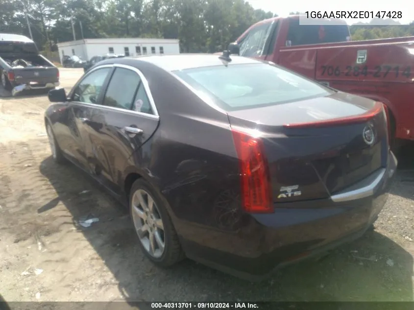 2014 Cadillac Ats Standard VIN: 1G6AA5RX2E0147428 Lot: 40313701