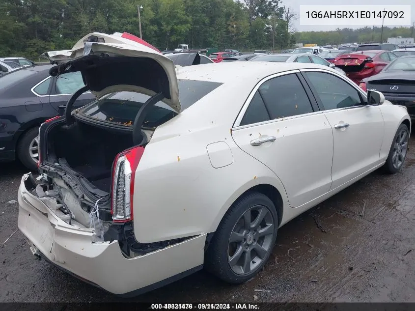 1G6AH5RX1E0147092 2014 Cadillac Ats Luxury