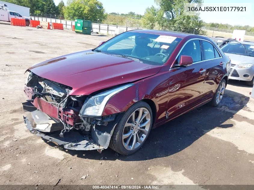 2014 Cadillac Ats Performance VIN: 1G6AJ5SX1E0177921 Lot: 40347414