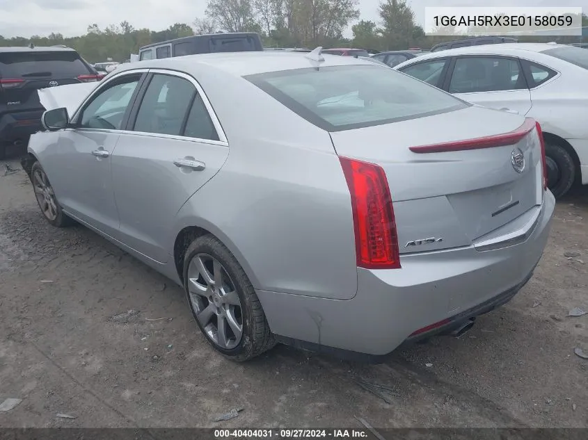 2014 Cadillac Ats Luxury VIN: 1G6AH5RX3E0158059 Lot: 40404031