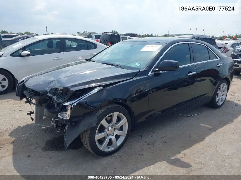 2014 Cadillac Ats Standard VIN: 1G6AA5RA0E0177524 Lot: 40429785