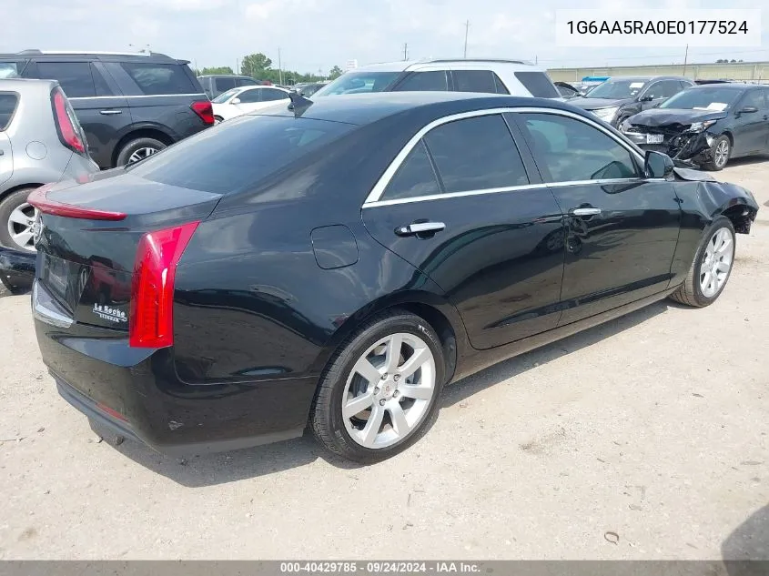 1G6AA5RA0E0177524 2014 Cadillac Ats Standard