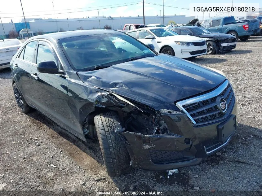 2014 Cadillac Ats Standard VIN: 1G6AG5RX4E0180218 Lot: 40470508