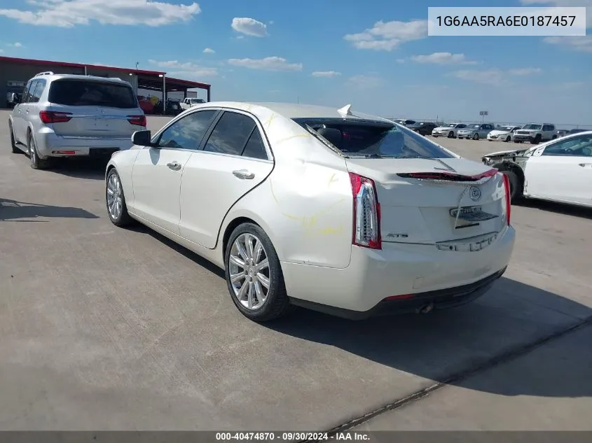 2014 Cadillac Ats Standard VIN: 1G6AA5RA6E0187457 Lot: 40474870