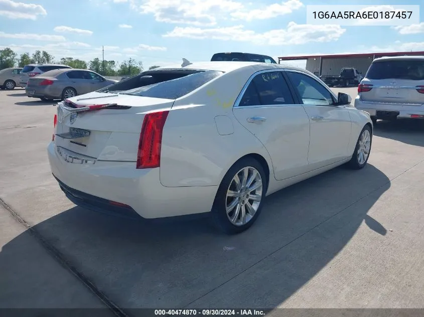 2014 Cadillac Ats Standard VIN: 1G6AA5RA6E0187457 Lot: 40474870