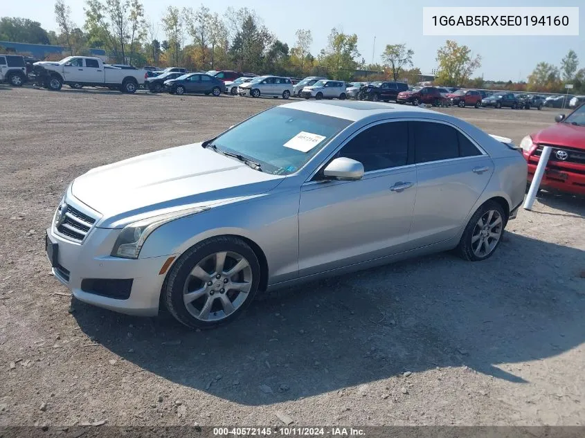 2014 Cadillac Ats Luxury VIN: 1G6AB5RX5E0194160 Lot: 40572145