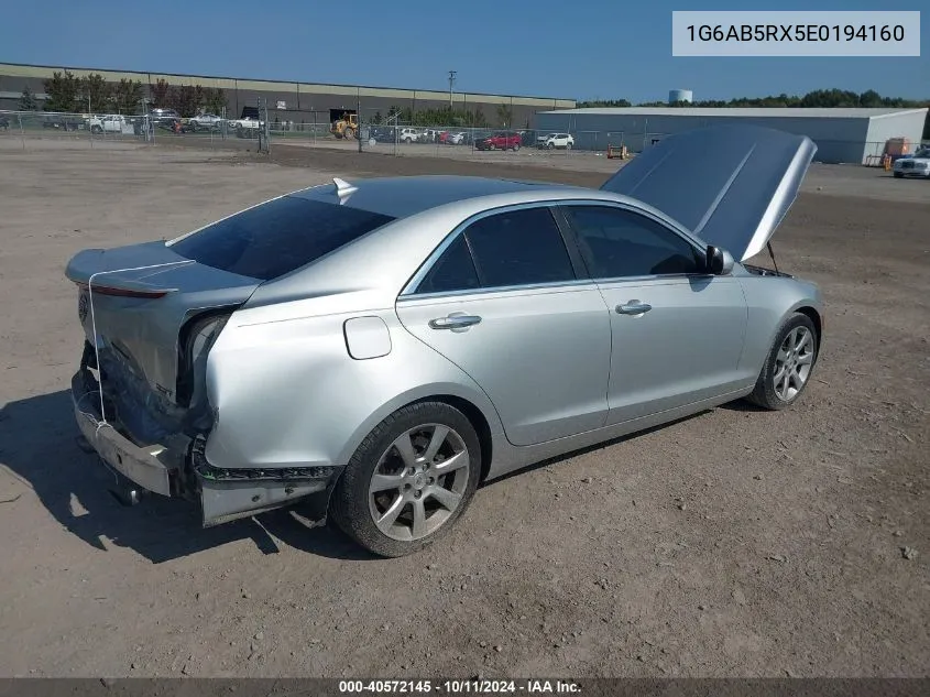 2014 Cadillac Ats Luxury VIN: 1G6AB5RX5E0194160 Lot: 40572145