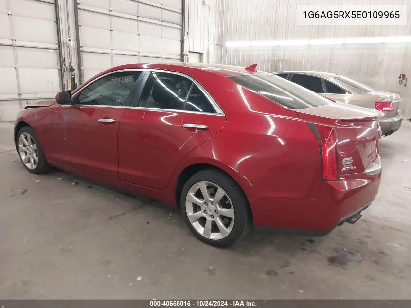 2014 Cadillac Ats Standard VIN: 1G6AG5RX5E0109965 Lot: 40655015