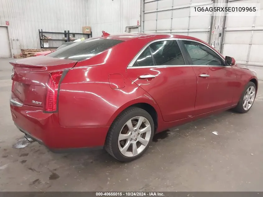 2014 Cadillac Ats Standard VIN: 1G6AG5RX5E0109965 Lot: 40655015