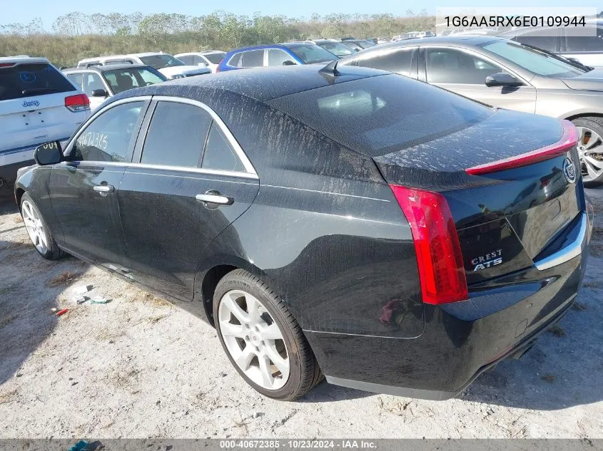 2014 Cadillac Ats Standard VIN: 1G6AA5RX6E0109944 Lot: 40672385