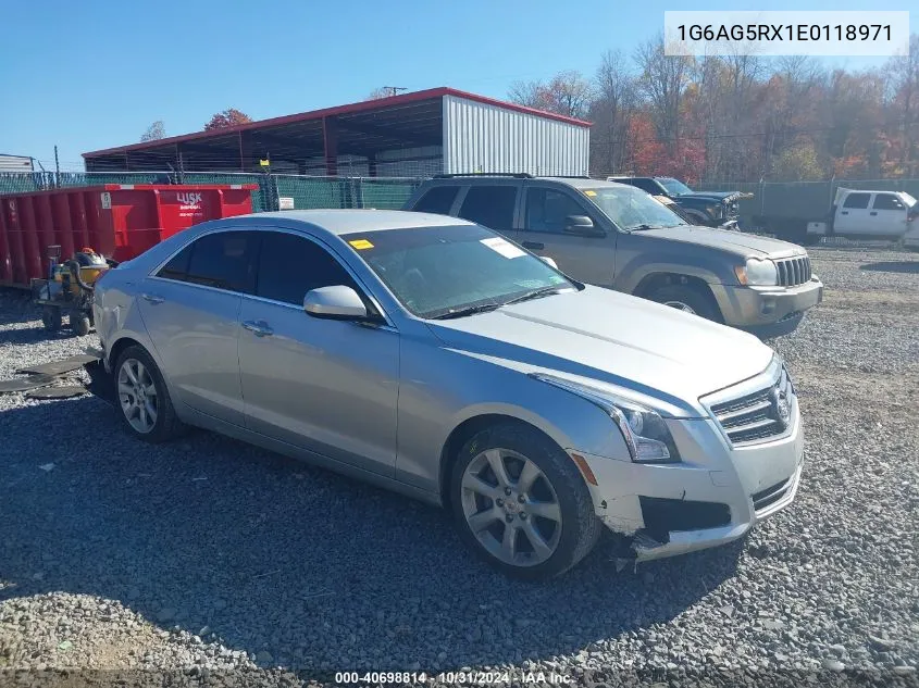 2014 Cadillac Ats Standard VIN: 1G6AG5RX1E0118971 Lot: 40698814