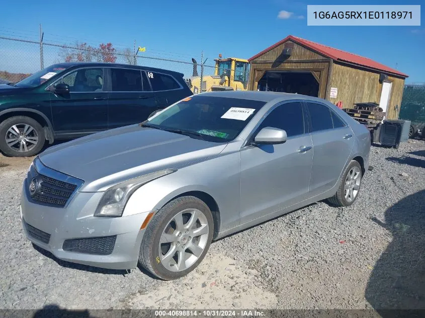 2014 Cadillac Ats Standard VIN: 1G6AG5RX1E0118971 Lot: 40698814