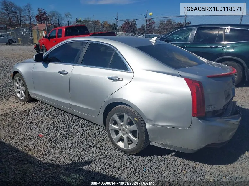 2014 Cadillac Ats Standard VIN: 1G6AG5RX1E0118971 Lot: 40698814