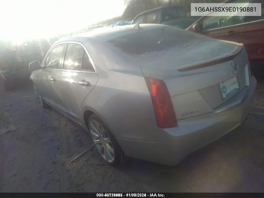 2014 Cadillac Ats Luxury VIN: 1G6AH5SX9E0190881 Lot: 40718492