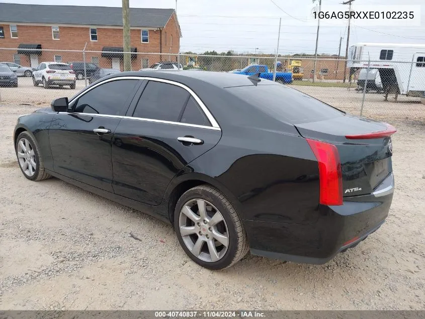 2014 Cadillac Ats Standard VIN: 1G6AG5RXXE0102235 Lot: 40740837