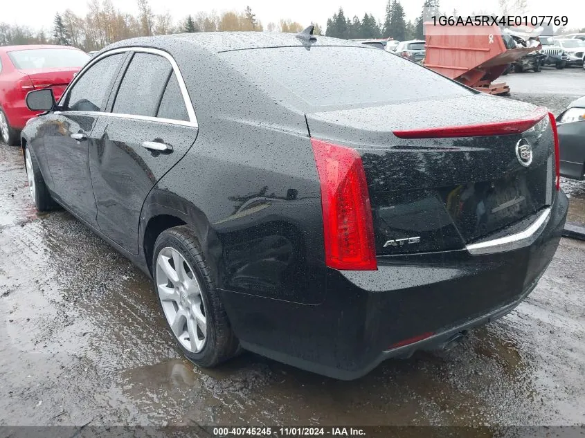 1G6AA5RX4E0107769 2014 Cadillac Ats Standard