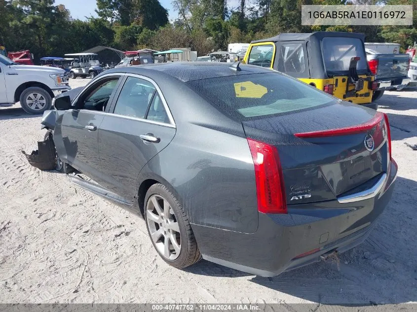 2014 Cadillac Ats Luxury VIN: 1G6AB5RA1E0116972 Lot: 40747752