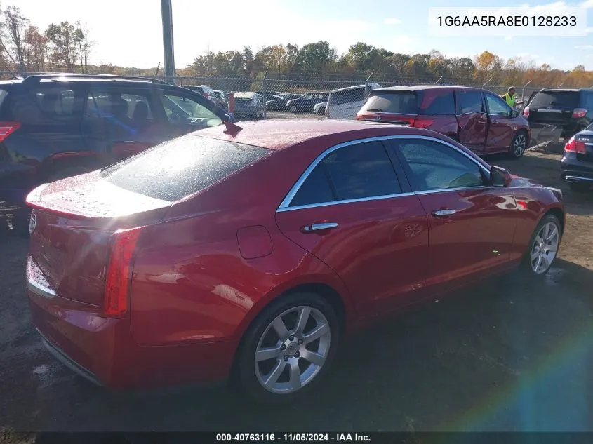 2014 Cadillac Ats Standard VIN: 1G6AA5RA8E0128233 Lot: 40763116