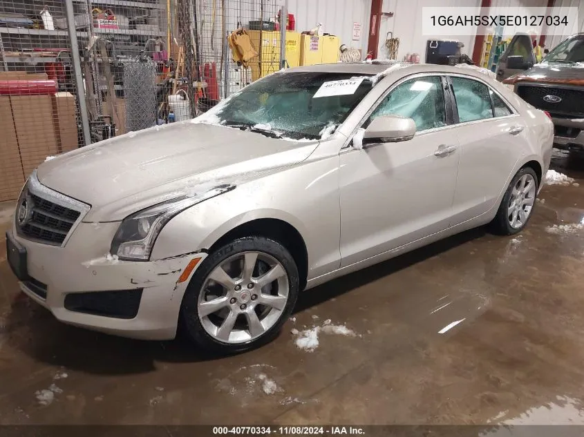 2014 Cadillac Ats Luxury VIN: 1G6AH5SX5E0127034 Lot: 40770334