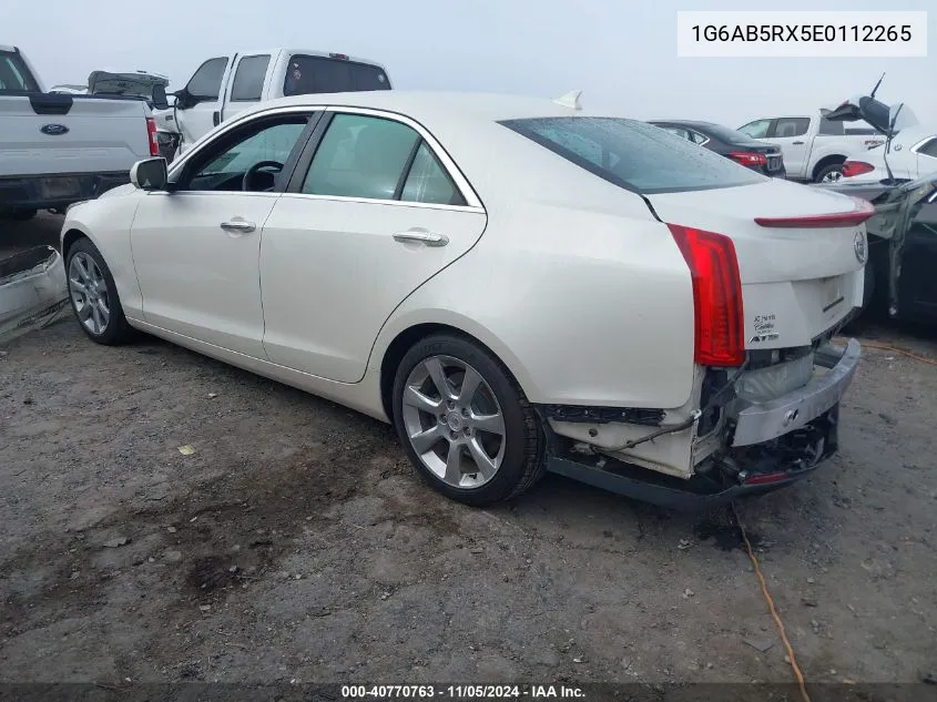 2014 Cadillac Ats Luxury VIN: 1G6AB5RX5E0112265 Lot: 40770763