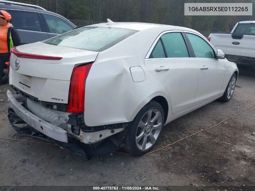 2014 Cadillac Ats Luxury VIN: 1G6AB5RX5E0112265 Lot: 40770763