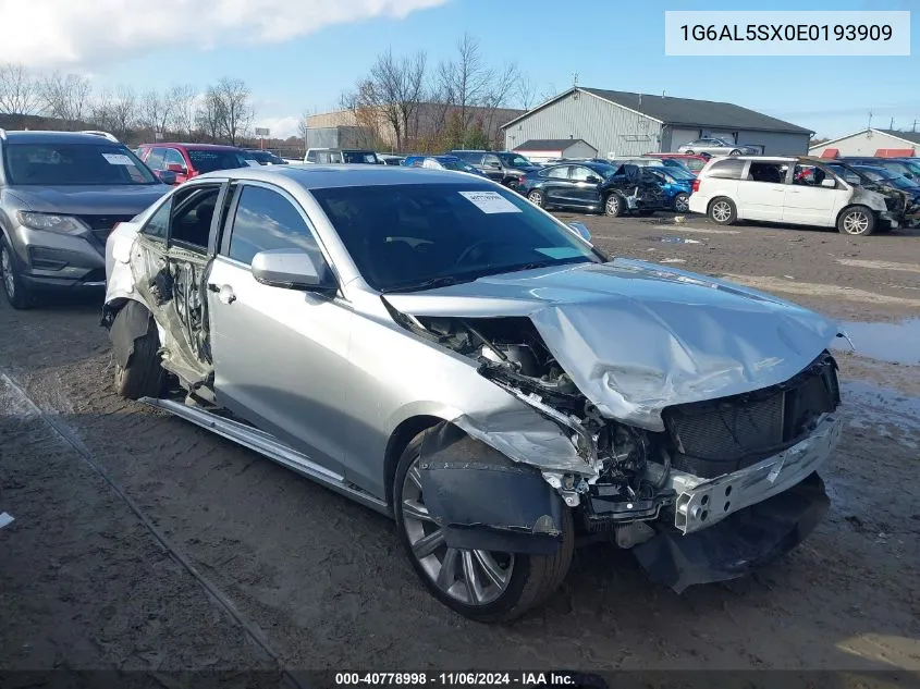 2014 Cadillac Ats Premium VIN: 1G6AL5SX0E0193909 Lot: 40778998