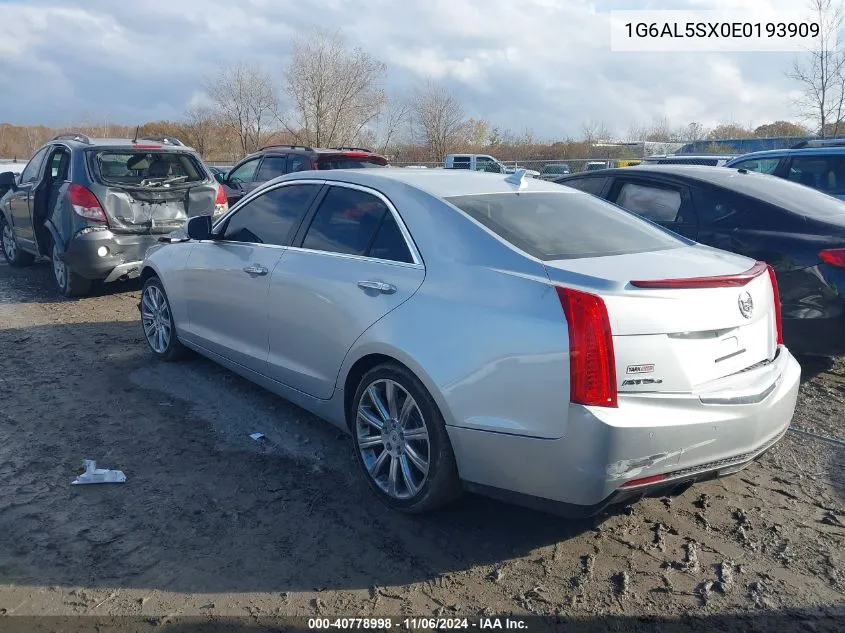 2014 Cadillac Ats Premium VIN: 1G6AL5SX0E0193909 Lot: 40778998