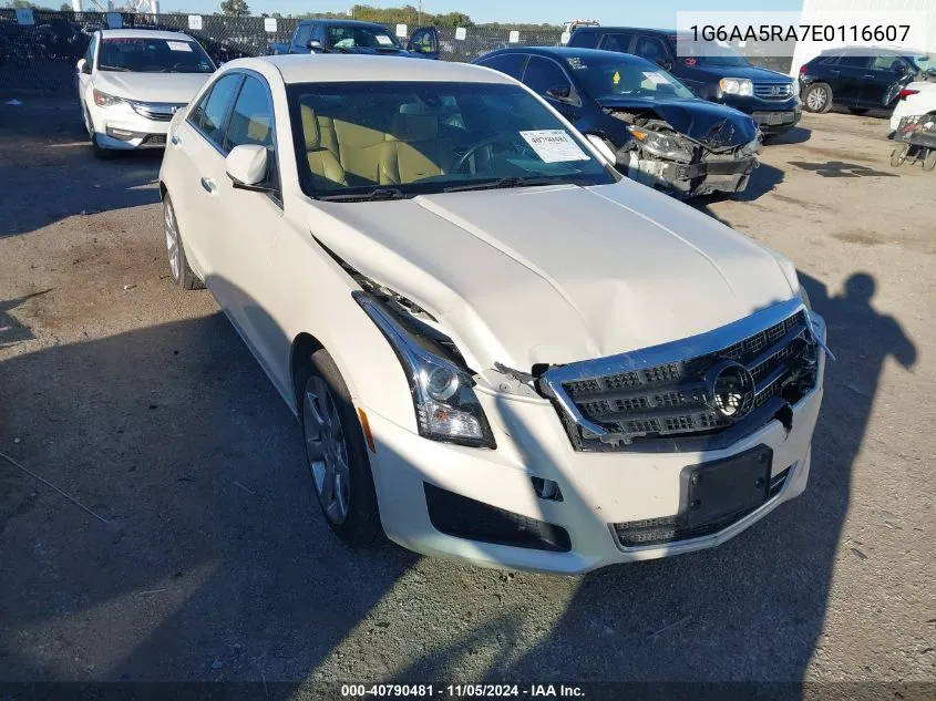 2014 Cadillac Ats Standard VIN: 1G6AA5RA7E0116607 Lot: 40790481